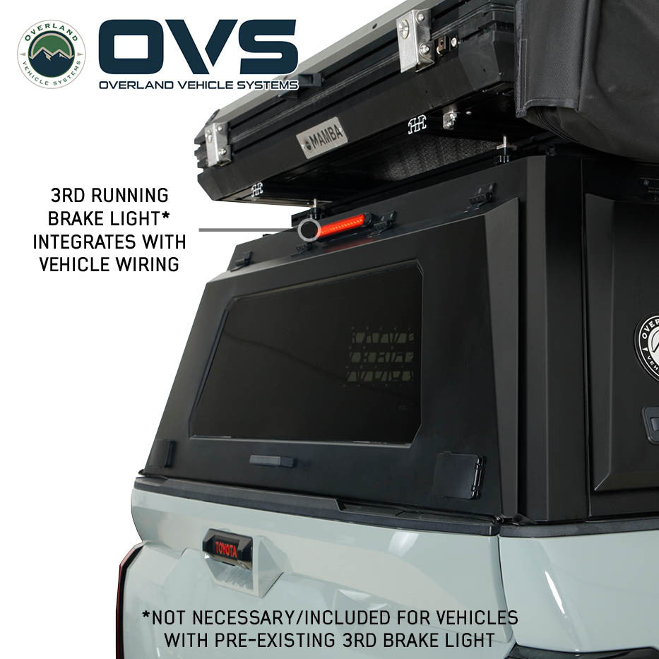 Expedition Pro Plus Truck Cap W/Full Wing Window Doors, Front and Rear Windows and 3rd Brake Light 09-26 Ram 2500/3500 Overland Vehicle Systems-3