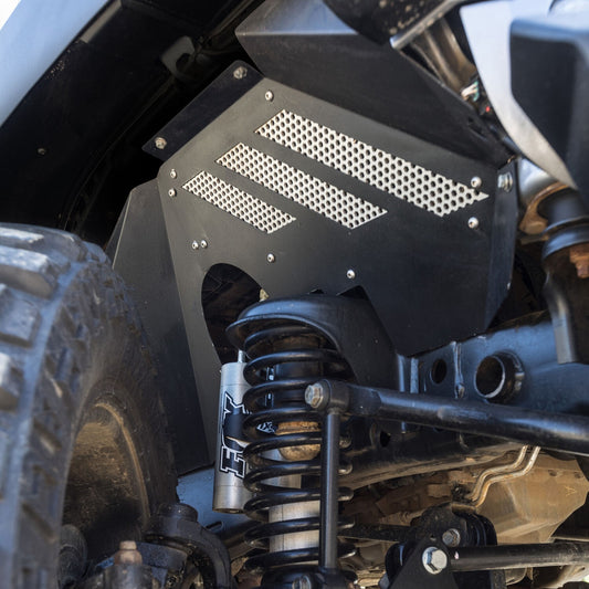 Front Fender Liners Textured Black 2018-2026 Jeep Wrangler JL 2020-2025 Jeep Gladiator Go Rhino-1