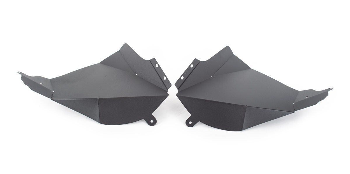 Front Fender Liners Textured Black 2018-2026 Jeep Wrangler JL 2020-2025 Jeep Gladiator Go Rhino-2