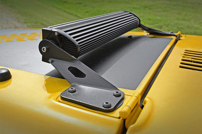 LED Light Mount Hood 20 Inch Jeep Wrangler TJ (97-06)/Wrangler Unlimited (04-06) Rough Country-2