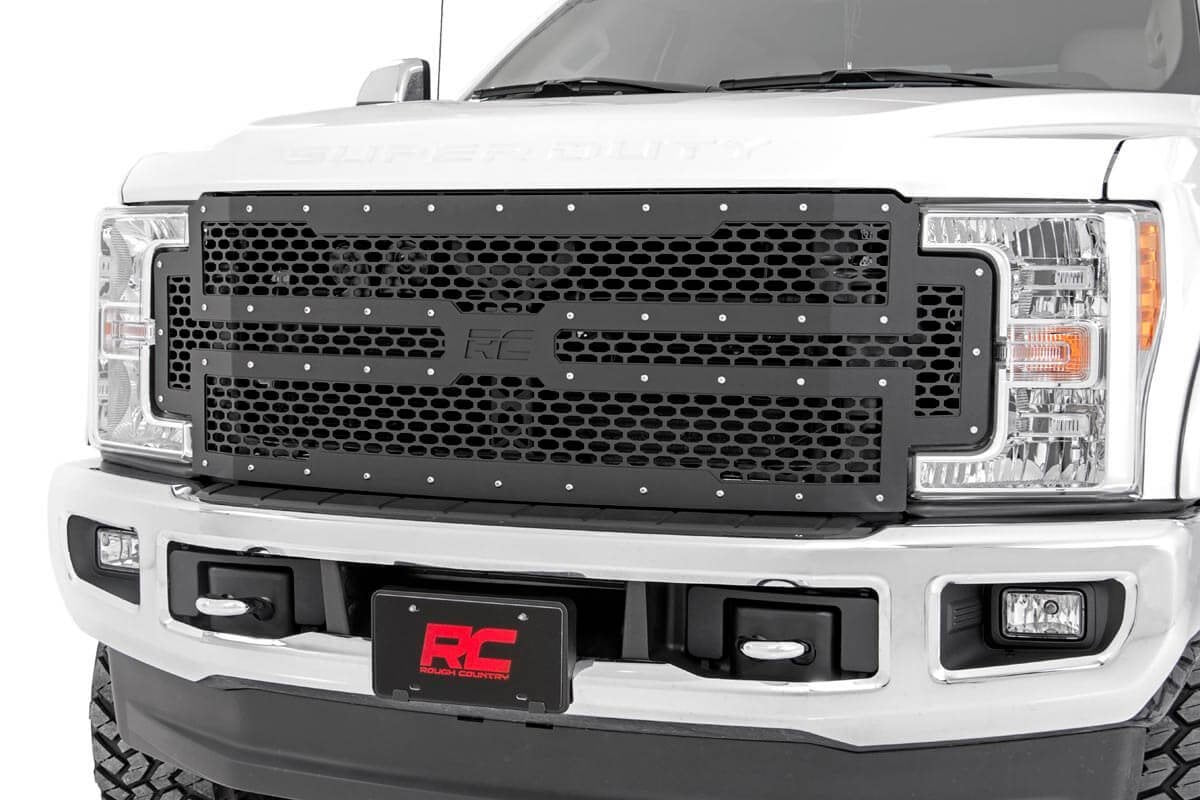 Rough Country Ford Mesh Grille 17-19 Super Duty Rough Country