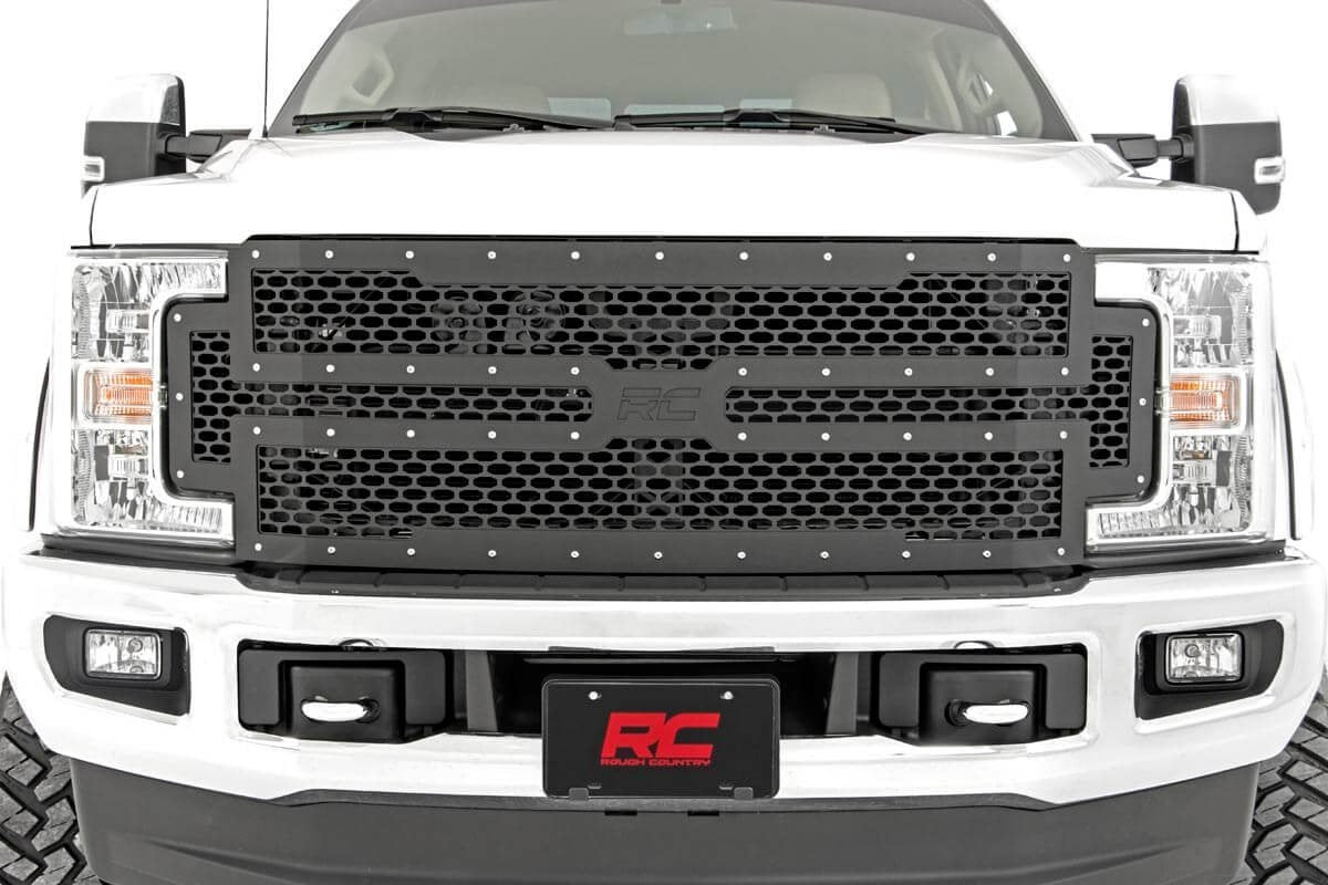 Rough Country Ford Mesh Grille 17-19 Super Duty Rough Country