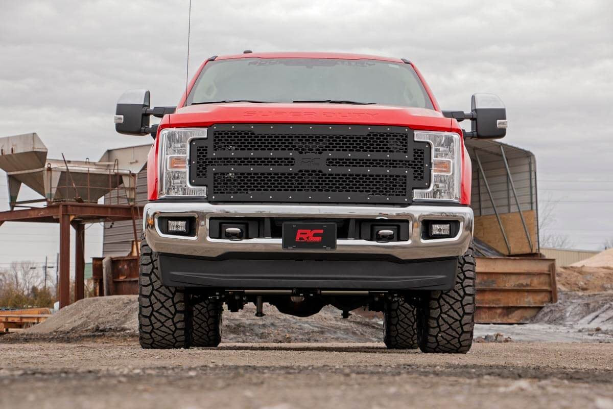 Mesh Grille Ford F-250/F-350 Super Duty 2WD/4WD (2017-2019) Rough Country-4