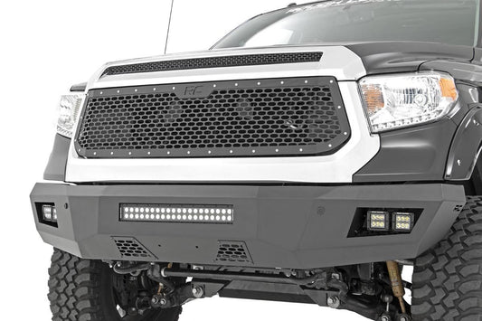 Rough Country Tundra Mesh Grille 14-17 Tundra Corrosion Resistant Black Powdercoat Stainless Steel Hardware Rough Country