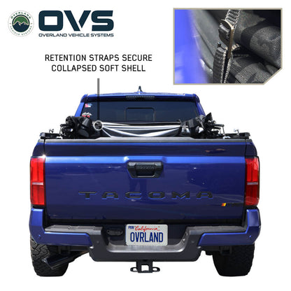 Explorer Soft Shell - Black Diamond Canvas and Aluminum Frame 17-22 F250/350 Overland Vehicle Systems-7