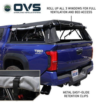 Explorer Soft Shell - Black Diamond Canvas and Aluminum Frame 07-21 Tundra Overland Vehicle Systems-1