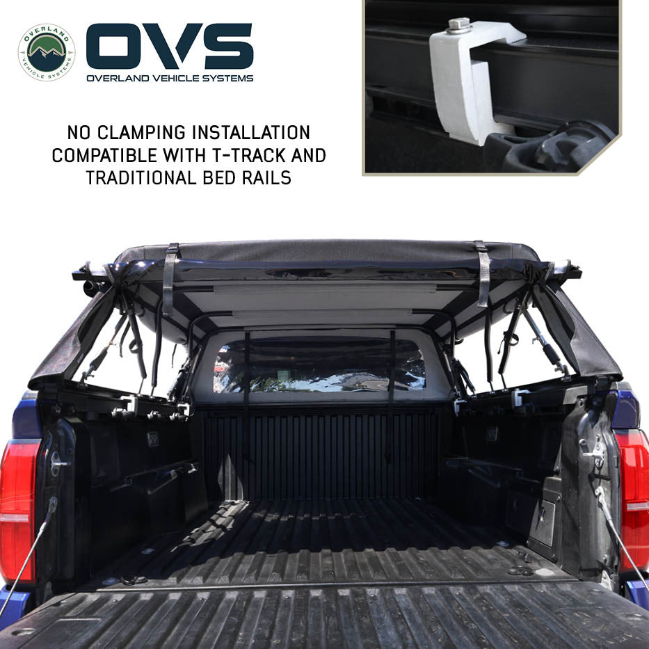 Explorer Soft Shell - Black Diamond Canvas and Aluminum Frame 24-26 Ranger Overland Vehicle Systems-11