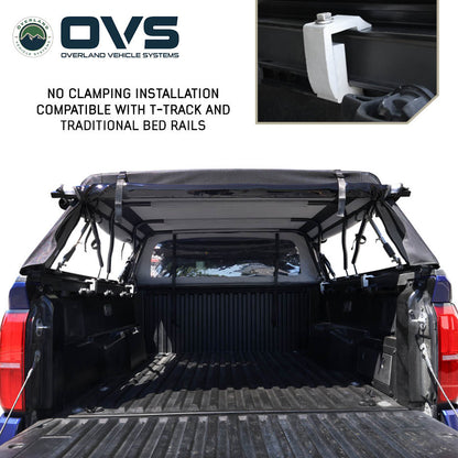 Explorer Soft Shell - Black Diamond Canvas and Aluminum Frame 24-26 Tacoma Overland Vehicle Systems-11