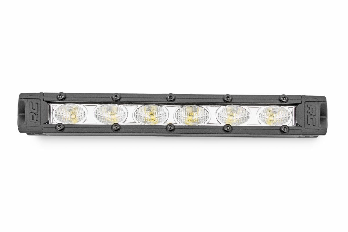 6 Inch Chrome Series LED Light Bar Slim Line Pair Rough Country-1