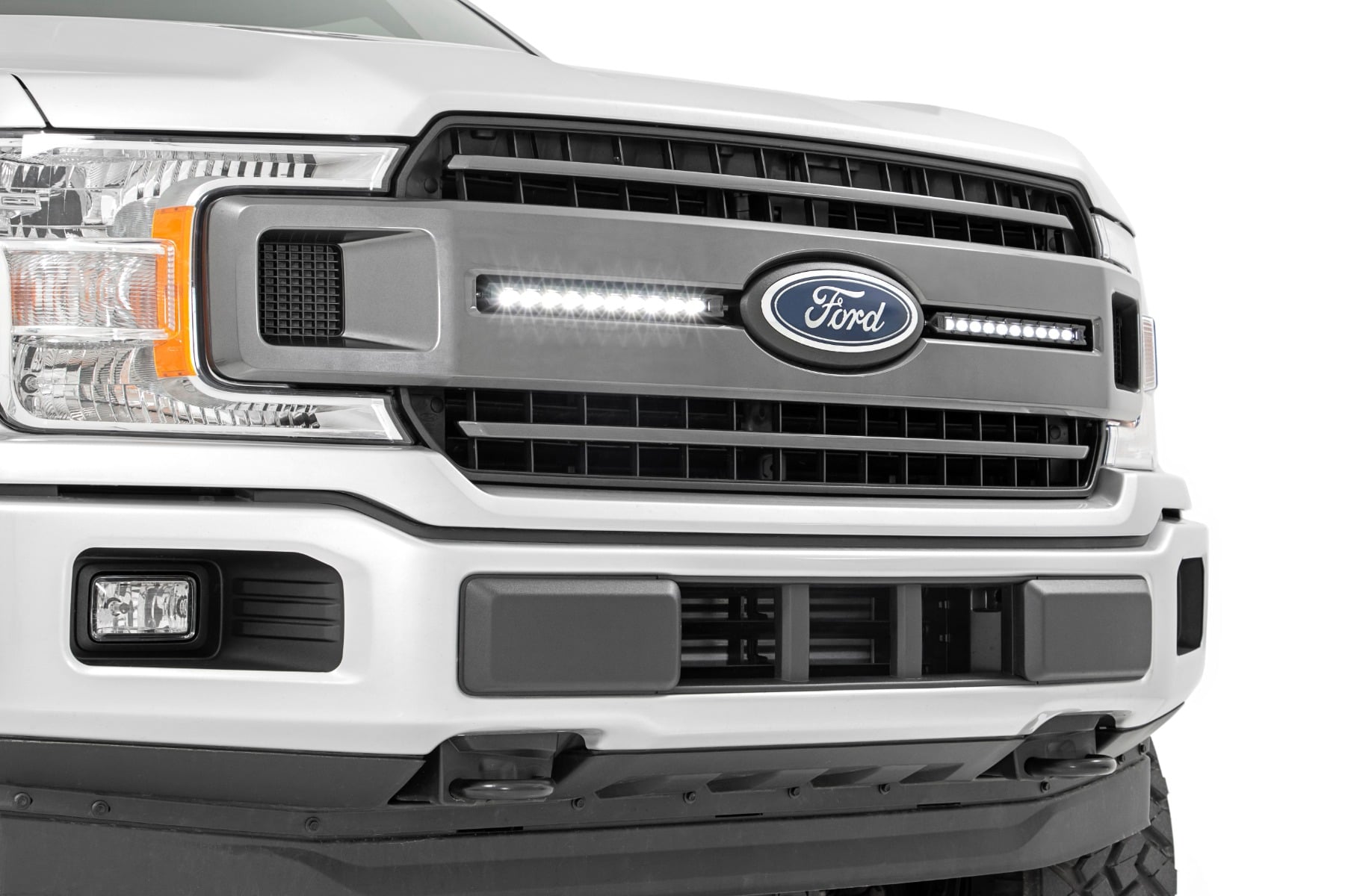 10 Inch Chrome Series LED Light Bar Slim Line Pair Rough Country-2