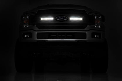 10 Inch Chrome Series LED Light Bar Slim Line Pair Rough Country-5