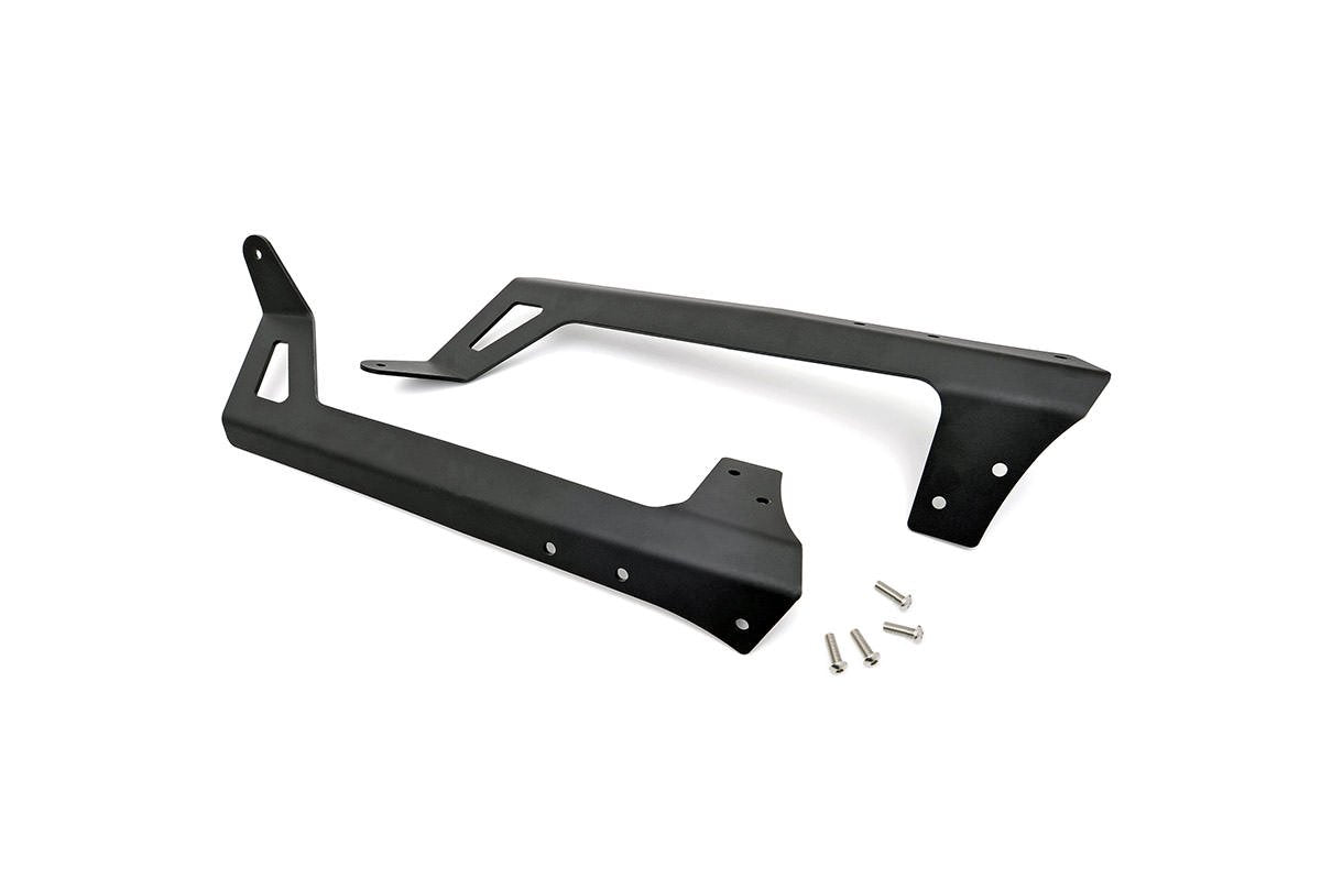 Rough Country Jeep 50 Inch Straight LED Light Bar Upper Windshield Mounts 07-18 Wrangler JK Rough Country
