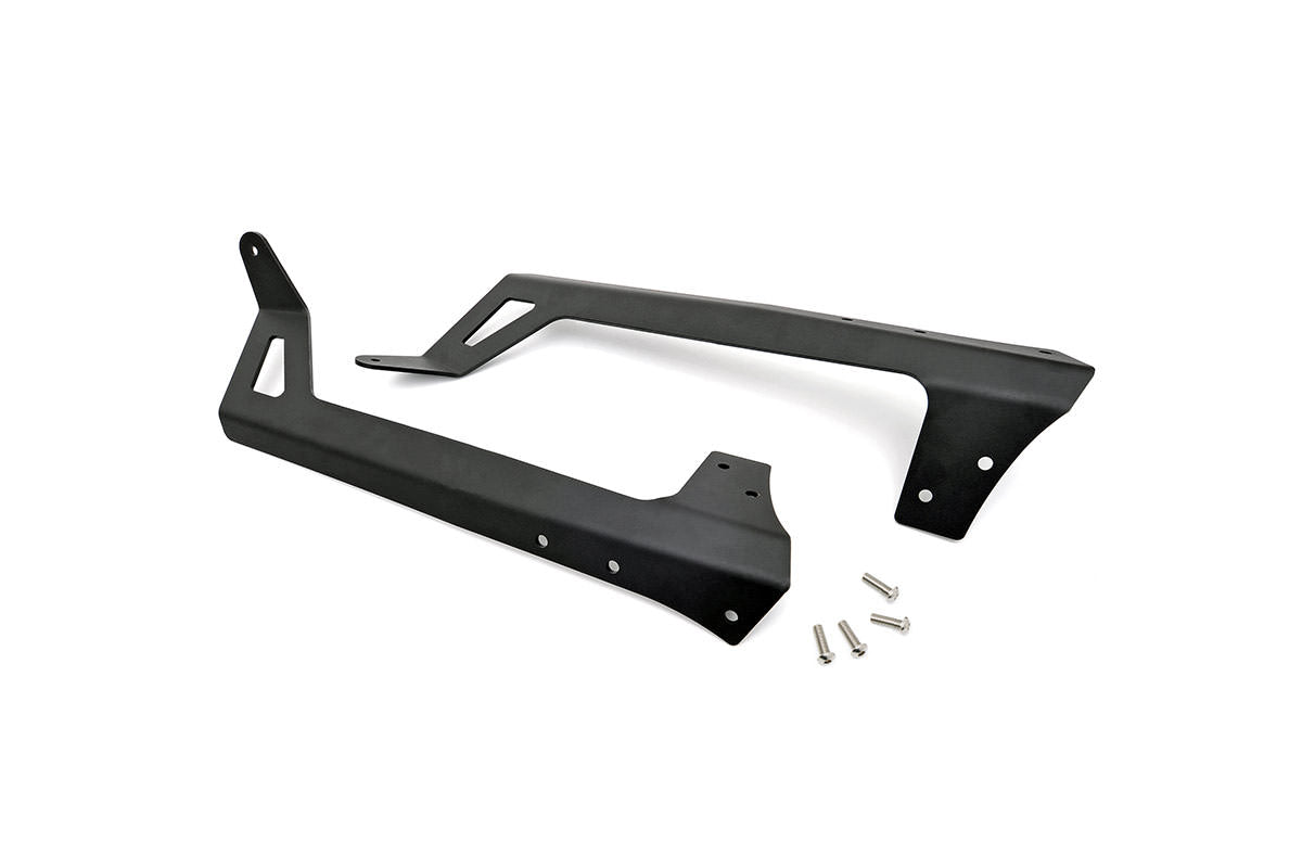 LED Light Mounts Upper Windshield 50 Inch Jeep Wrangler JK/Wrangler Unlimited (07-18) Rough Country-1