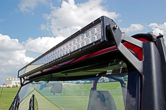 Rough Country Jeep 50 Inch Straight LED Light Bar Upper Windshield Mounts 87-95 YJ Rough Country