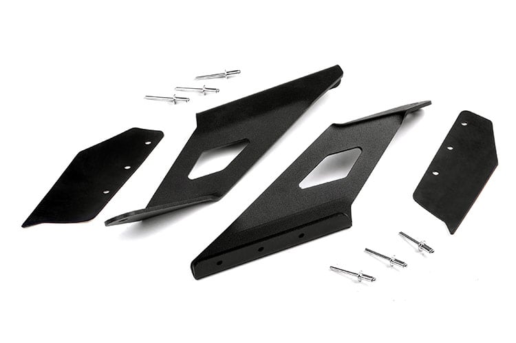 LED Light Mount Upper Windshield 54 Inch Curved Silverado/Sierra 2500HD/3500HD (15-19) Rough Country-1
