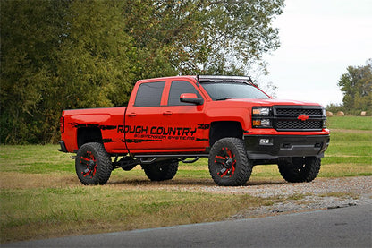 LED Light Mount Upper Windshield 54 Inch Curved Silverado/Sierra 1500 (14-18 & Classic) Rough Country-2