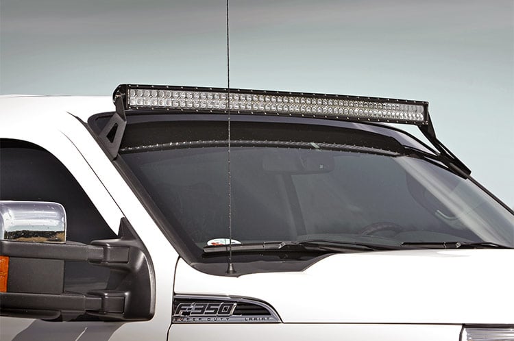 LED Light Mount Upper Windshield 54 Inch Curved Ford F-250/F-350 Super Duty (99-16) Rough Country-2