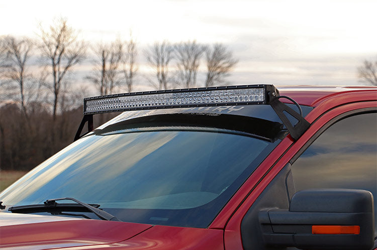 LED Light Mount Upper Windshield 54 Inch Curved Ford F-150 2WD/4WD (04-14) Rough Country-2