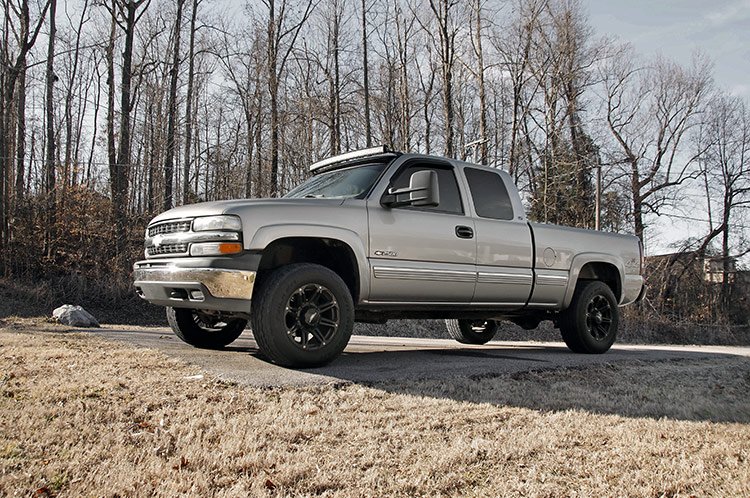 Upper Windshield 50 Inch Curved Light Bar Mounts Silverado/Sierra Rough Country-2