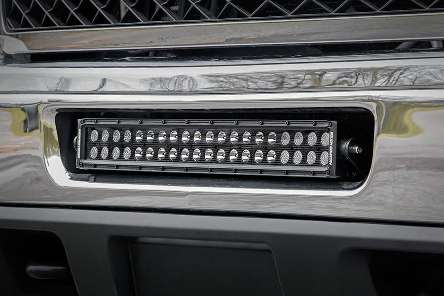 Rough Country Chevrolet 20 Inch LED Light Bar Hidden Bumper Mounts 11-14 Silverado 2500HD Rough Country