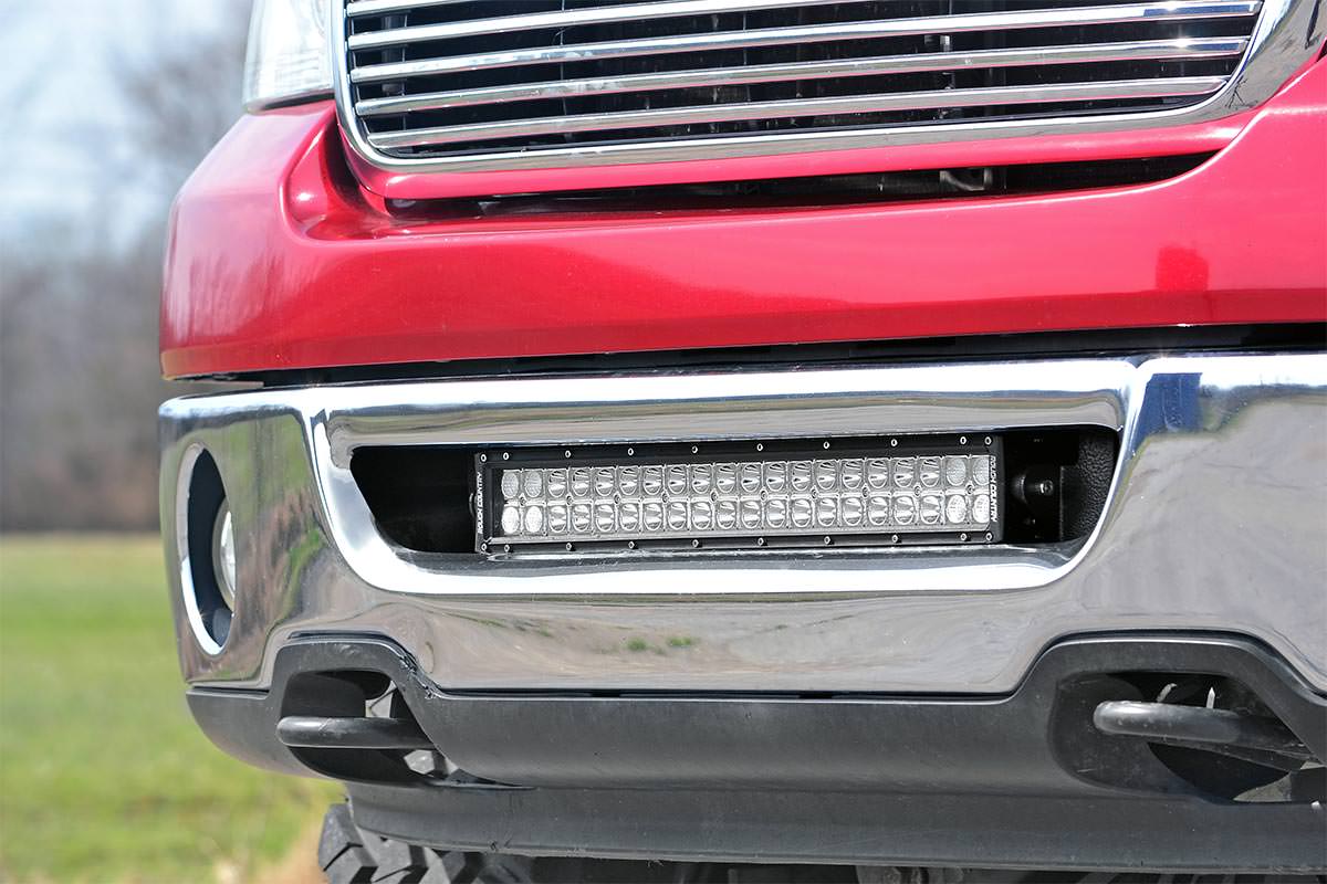 Rough Country Ford 20 Inch LED Light Bar Hidden Bumper Mounts 06-08 F-150 Rough Country