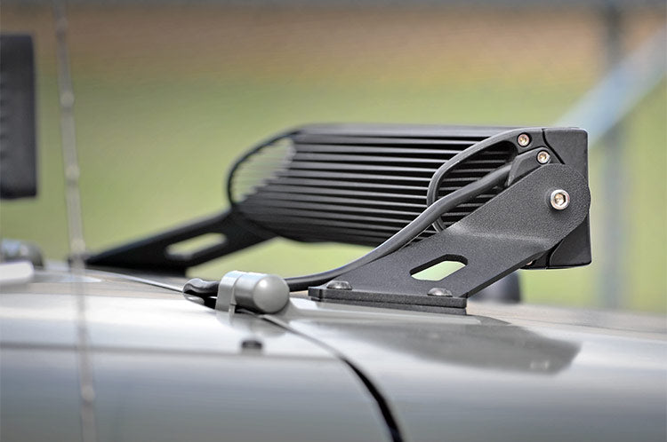 LED Light Mount Hood 20 Inch Jeep Wrangler JK/Wrangler Unlimited (07-18) Rough Country-3
