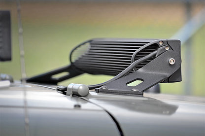 LED Light Mount Hood 20 Inch Jeep Wrangler JK/Wrangler Unlimited (07-18) Rough Country-3