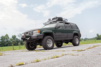 LED Light Mount Upper Windshield 50 Inch Curved Jeep Grand Cherokee ZJ (93-98) Rough Country-3