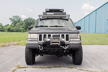 LED Light Mount Upper Windshield 50 Inch Curved Jeep Grand Cherokee ZJ (93-98) Rough Country-4