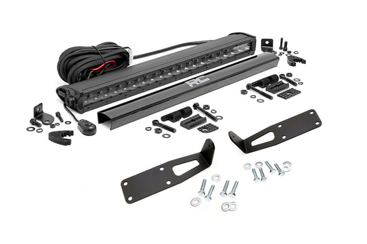 Rough Country Dodge Hidden Bumper Kit w/ 20-Inch LED Light Bar Black Series 03-18 Ram 2500/3500 Rough Country