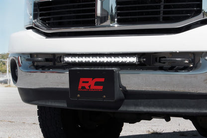 LED Light Kit Bumper Mount 20 Inch Black Single Row Ram 2500 (03-18)/3500 (03-18) Rough Country-1