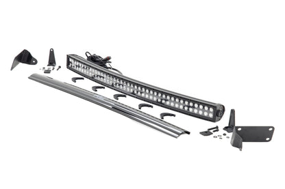 LED Light Kit Bumper Mount 40 Inch Black Dual Row Ram 2500/3500 4WD (11-18) Rough Country