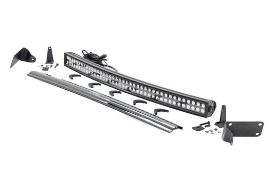 LED Light Kit Bumper Mount 40 Inch Black Dual Row Ram 2500/3500 4WD (11-18) Rough Country