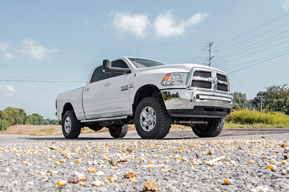 Dodge 40-inch Curved LED Light Bar Hidden Bumper Kit w/Chrome Series DRL LED For 10-18 Ram 2500/3500 Rough Country-3