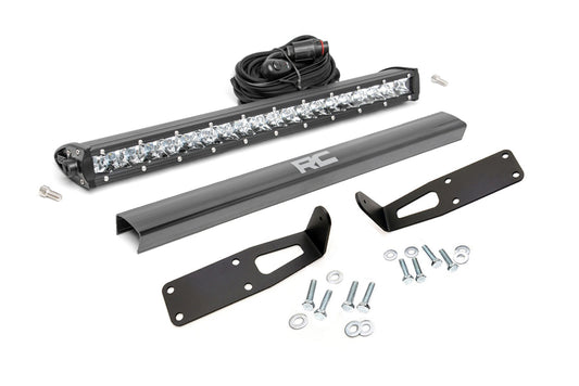 Rough Country Dodge Hidden Bumper Kit w/ 20-inch LED Light Bar Chrome Series (03-18 Ram 2500/3500) Rough Country