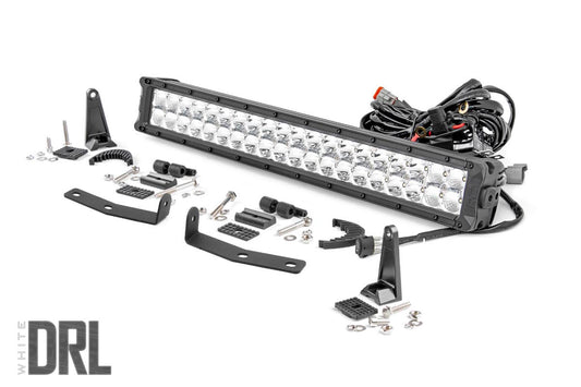 Rough Country Nissan 20 Inch LED Bumper Kit Chrome Series 16-20 Titan XD Rough Country