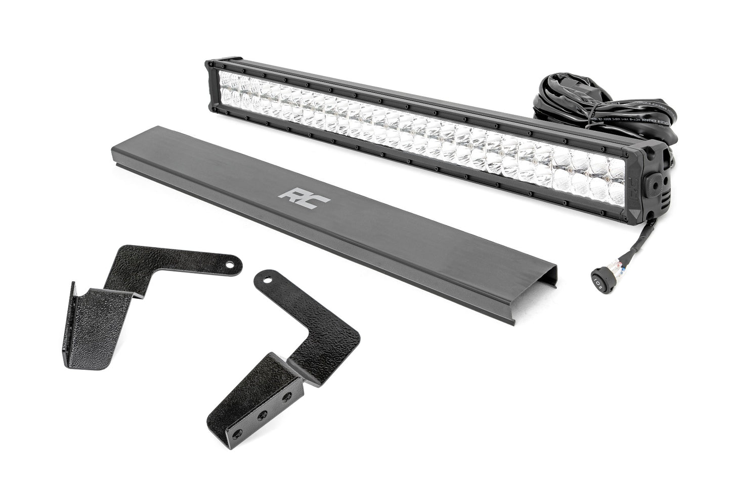 Rough Country Toyota 30 Inch LED Bumper Kit Chrome Series w/ Cool White DRL (07-14 FJ Cruiser) Rough Country