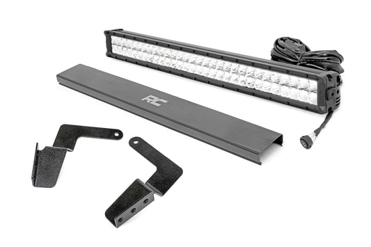 Rough Country Toyota 30 Inch LED Bumper Kit Chrome Series w/ Cool White DRL (07-14 FJ Cruiser) Rough Country