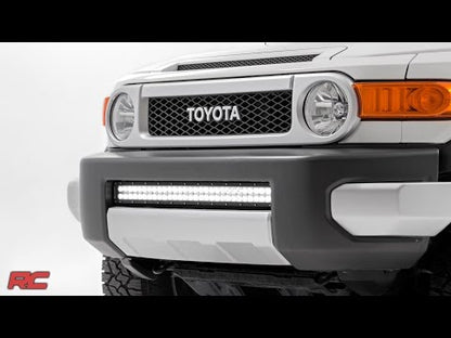 Toyota 30 Inch LED Bumper Kit Chrome Series w/ Cool White DRL (07-14 FJ Cruiser) Rough Country-1
