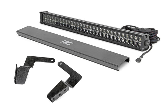 Rough Country Toyota 30 Inch LED Bumper Kit Black Series w/ Cool White DRL (07-14 FJ Cruiser) Rough Country
