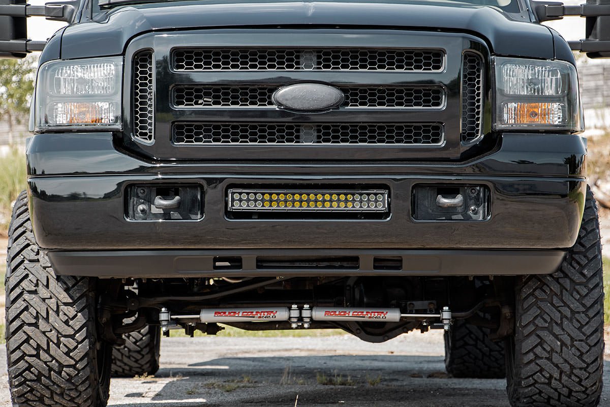 Rough Country Ford 20 Inch LED Bumper Kit Chrome Series 05-07 F-250/350 Rough Country