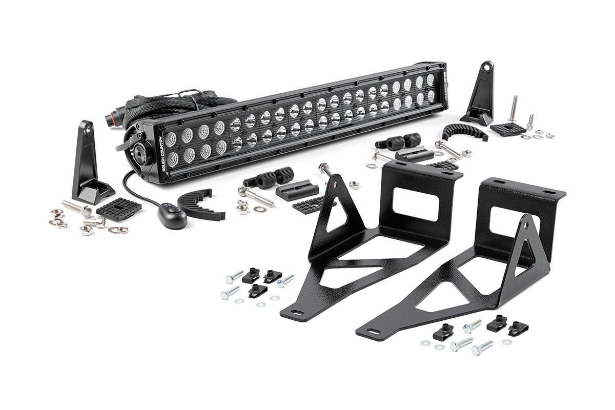Rough Country Ford 20 Inch LED Bumper Kit Black Series 05-07 F-250/350 Rough Country