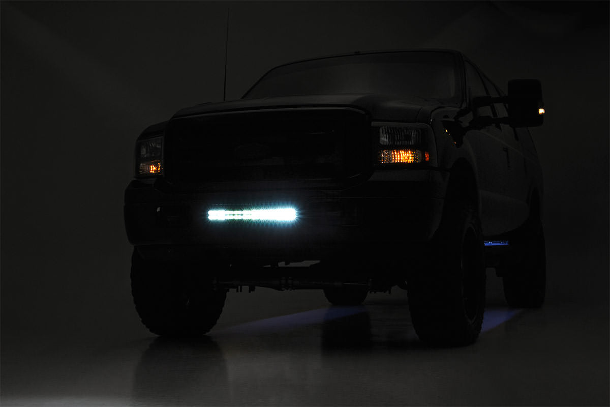 Rough Country Ford 20 Inch LED Bumper Kit Black Series 05-07 F-250/350 Rough Country