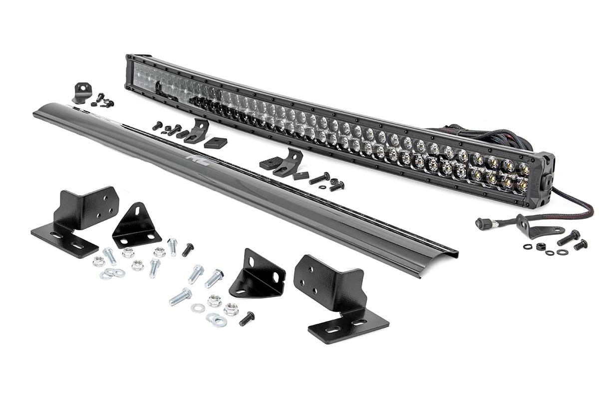 LED Light  | Bumper Mount | 40" Black Dual Row | White DRL | Ford F-250 Super Duty (11-16) Rough Country