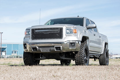 LED Light Kit Fog Mount 2 Inch Black Pair GMC Sierra 1500 2WD/4WD (14-15) Rough Country-4