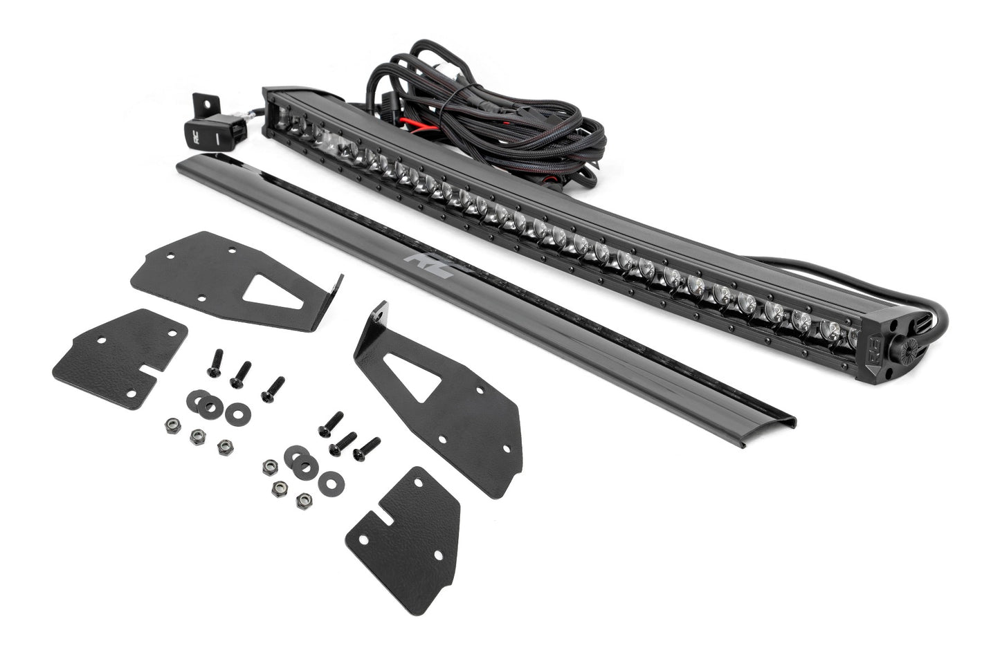 Rough Country Ford 30 Inch LED Hidden Grille Kit w/Black Series DRL 17-20 Ford F-150 Raptor Rough Country