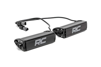6 Inch Chrome Series LED Light Bar Single Row Pair Rough Country-1