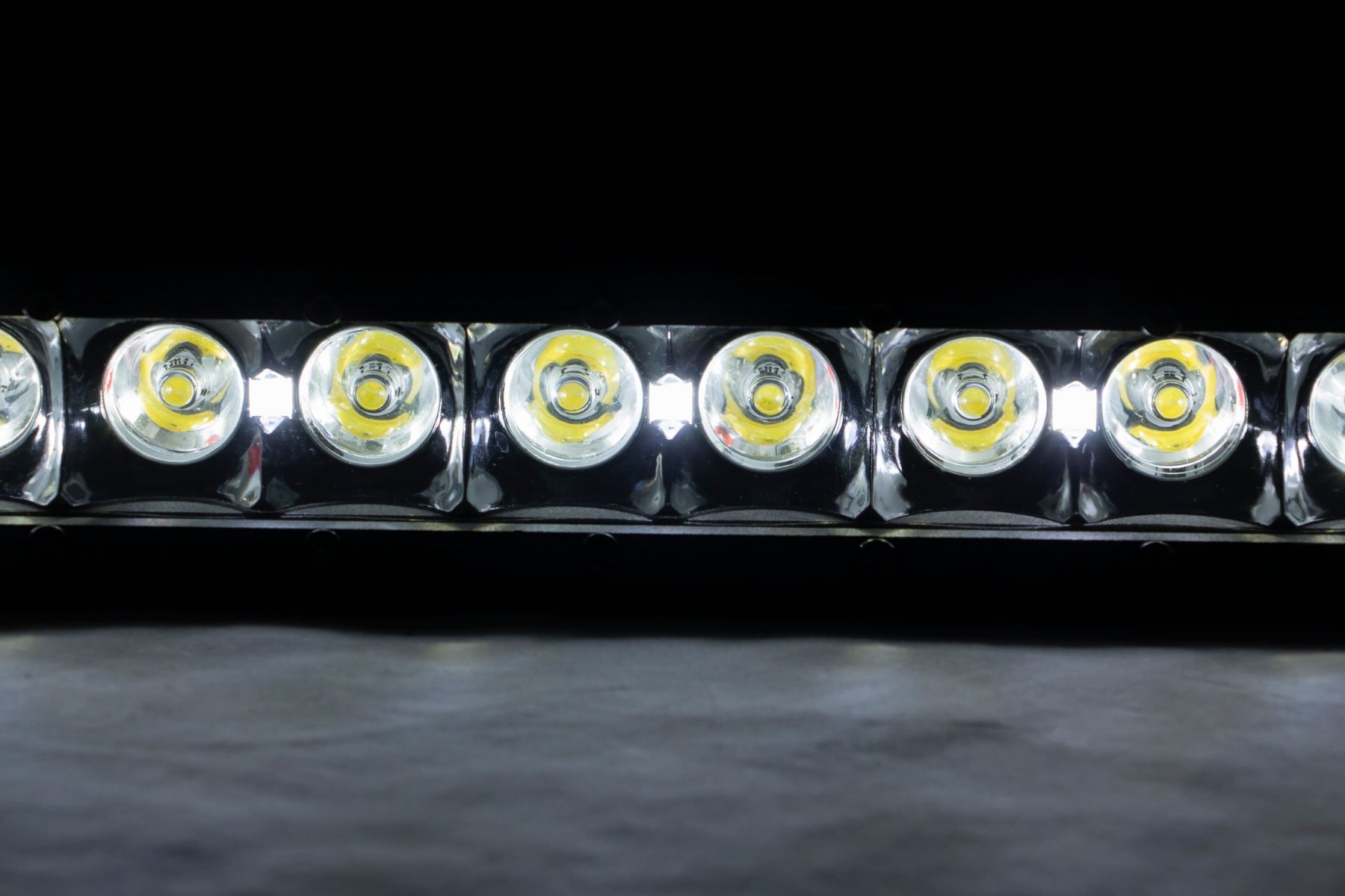 8 Inch Black Series LED Light Bar Single Row Cool White DRL Rough Country-3
