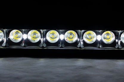 8 Inch Black Series LED Light Bar Single Row Cool White DRL Rough Country-3