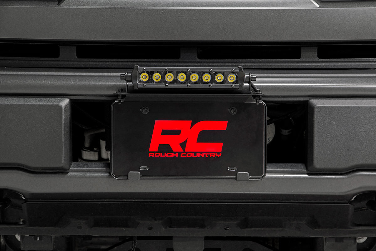 8 Inch Black Series LED Light Bar Single Row Cool White DRL Rough Country-4